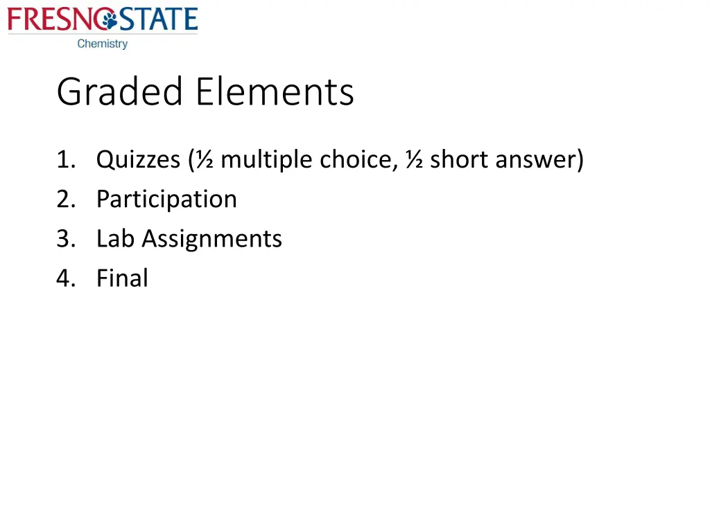 graded elements