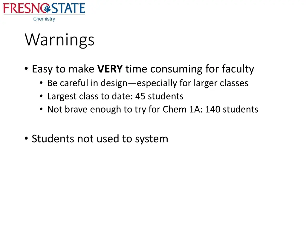 warnings