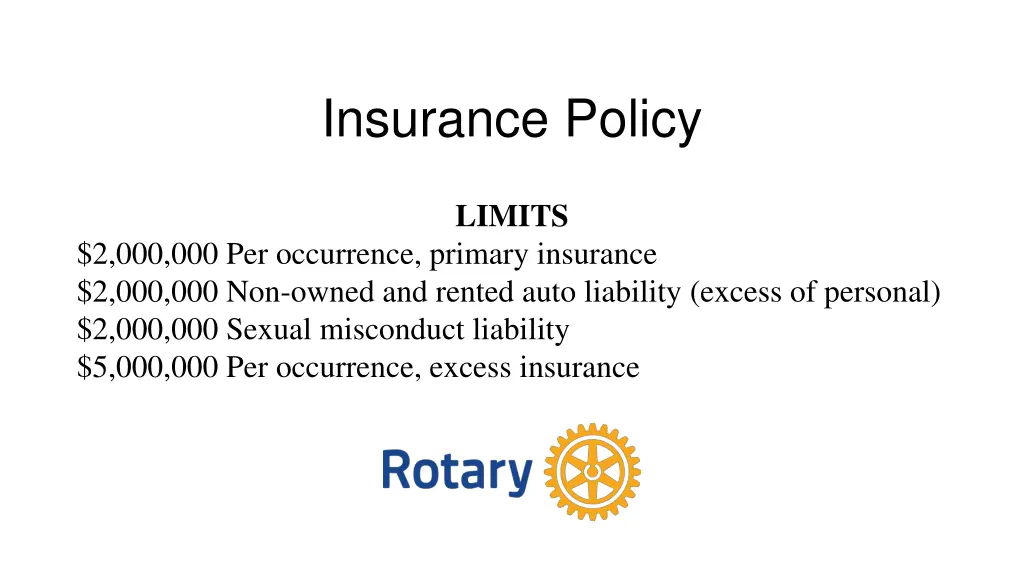insurance policy 1