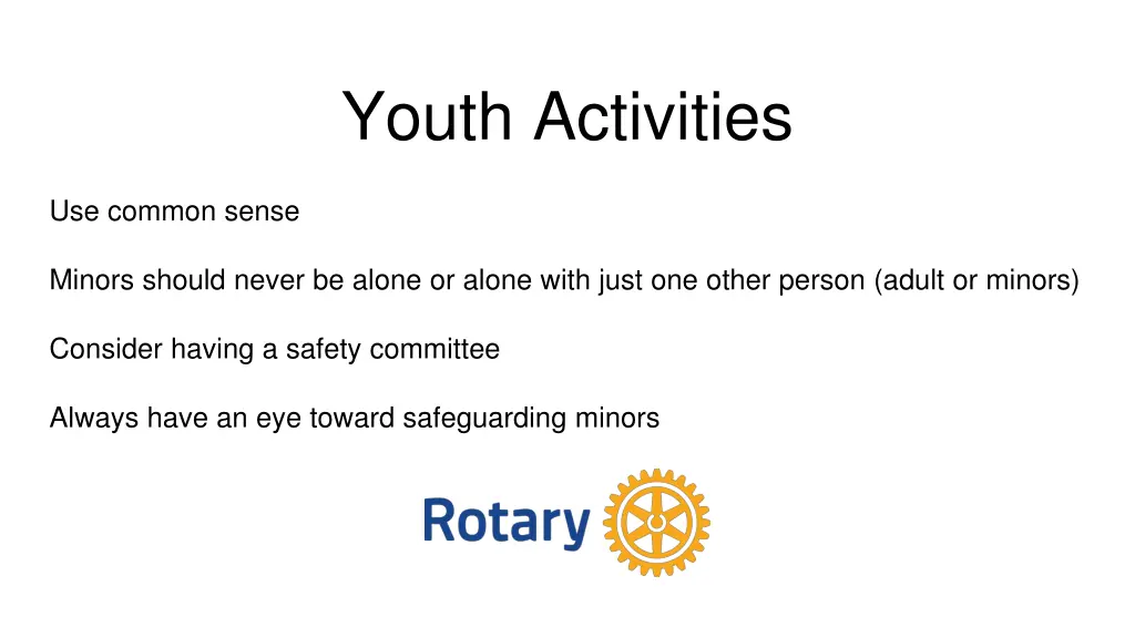 youth activities 1