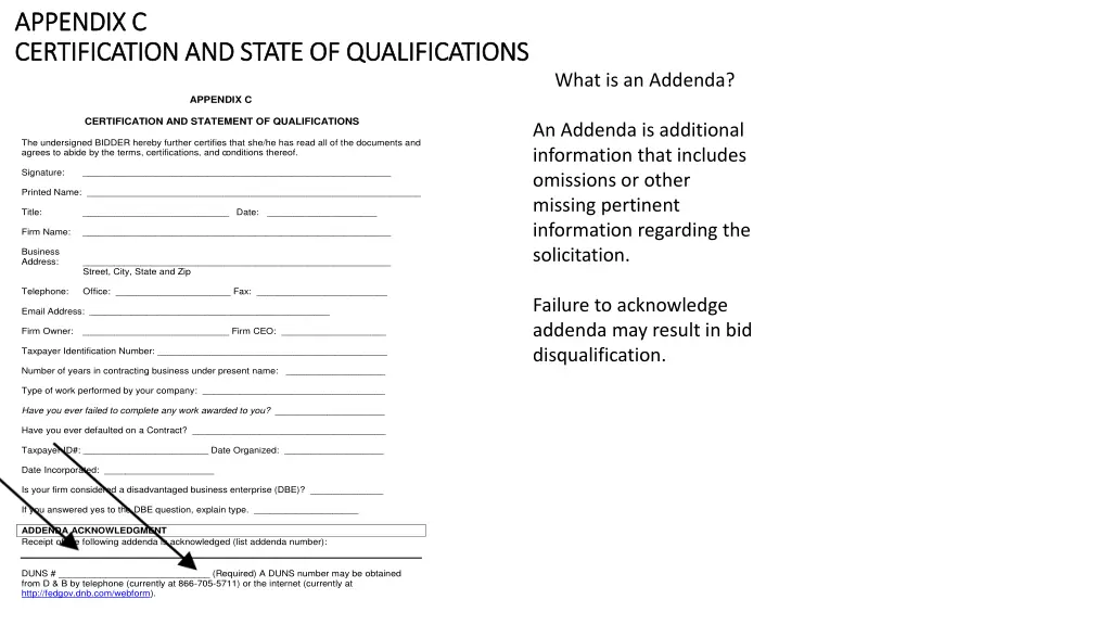 appendix c appendix c certification and state