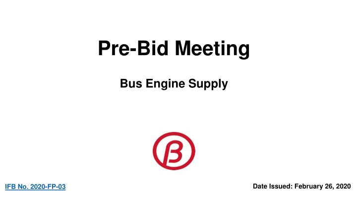 pre bid meeting