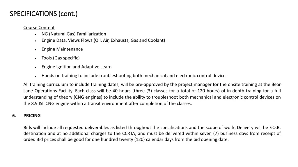 specifications cont specifications cont 2