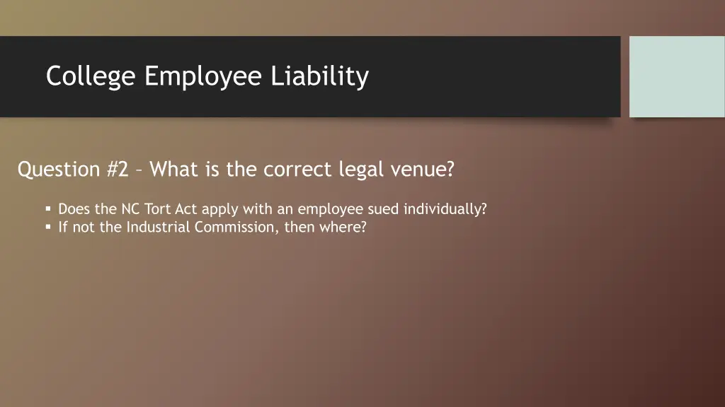 college employee liability 1