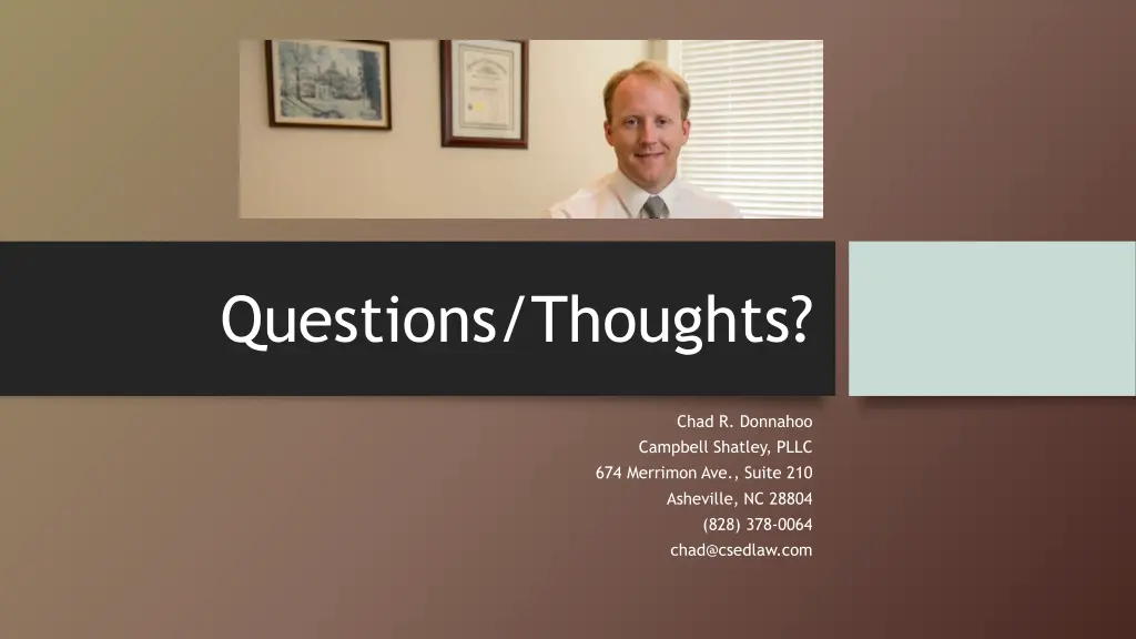 questions thoughts