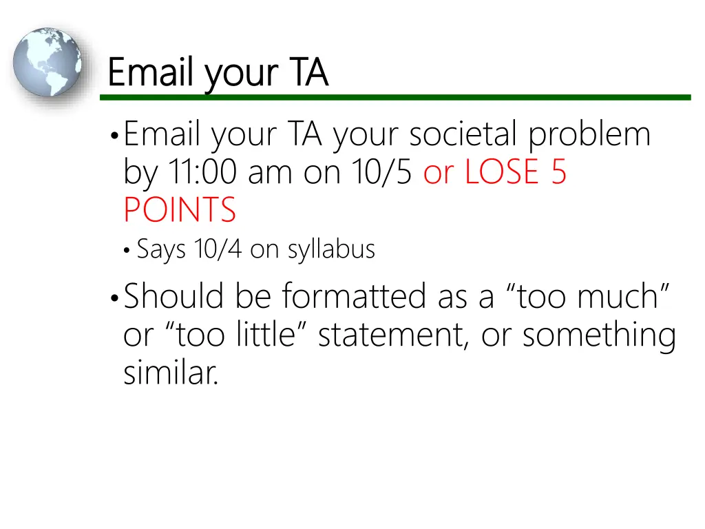 email your ta email your ta email your ta your
