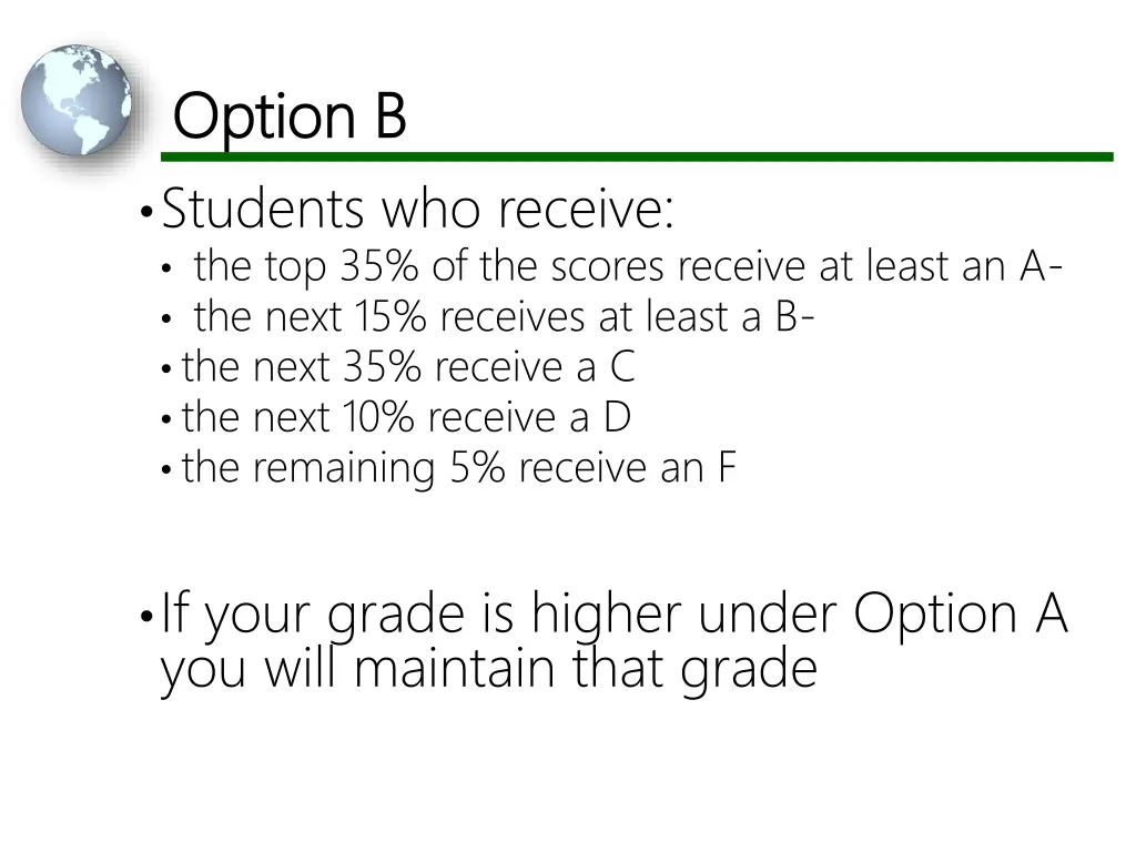option b option b students who receive