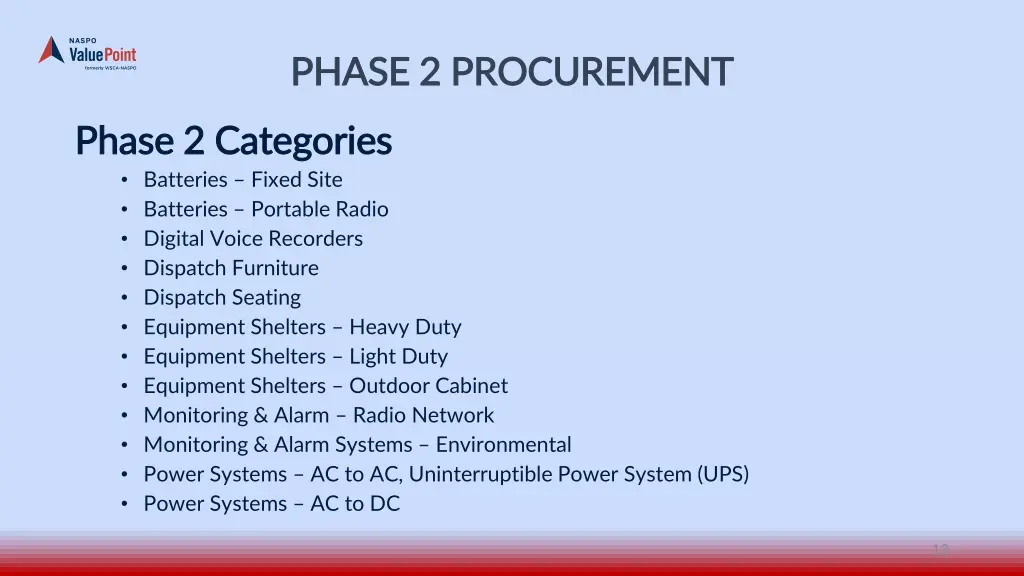 phase 2 procurement phase 2 procurement