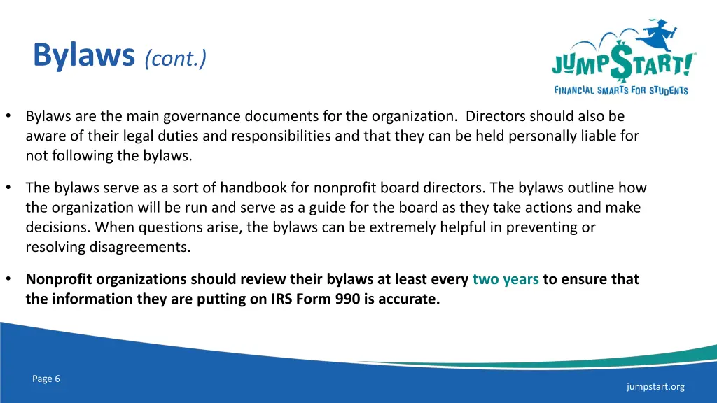 bylaws cont
