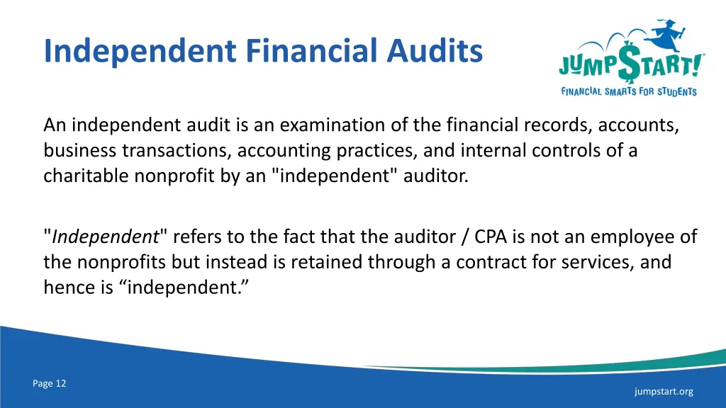 independent financial audits