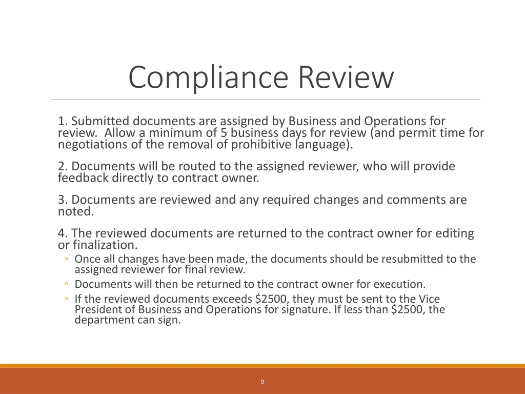compliance review
