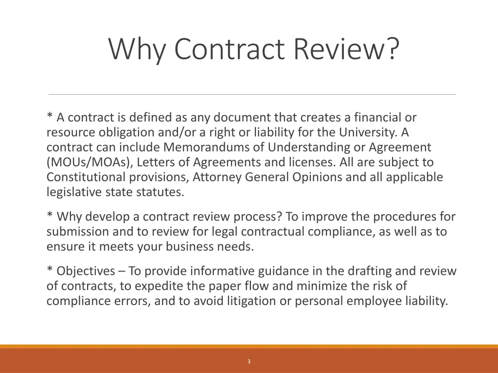 why contract review