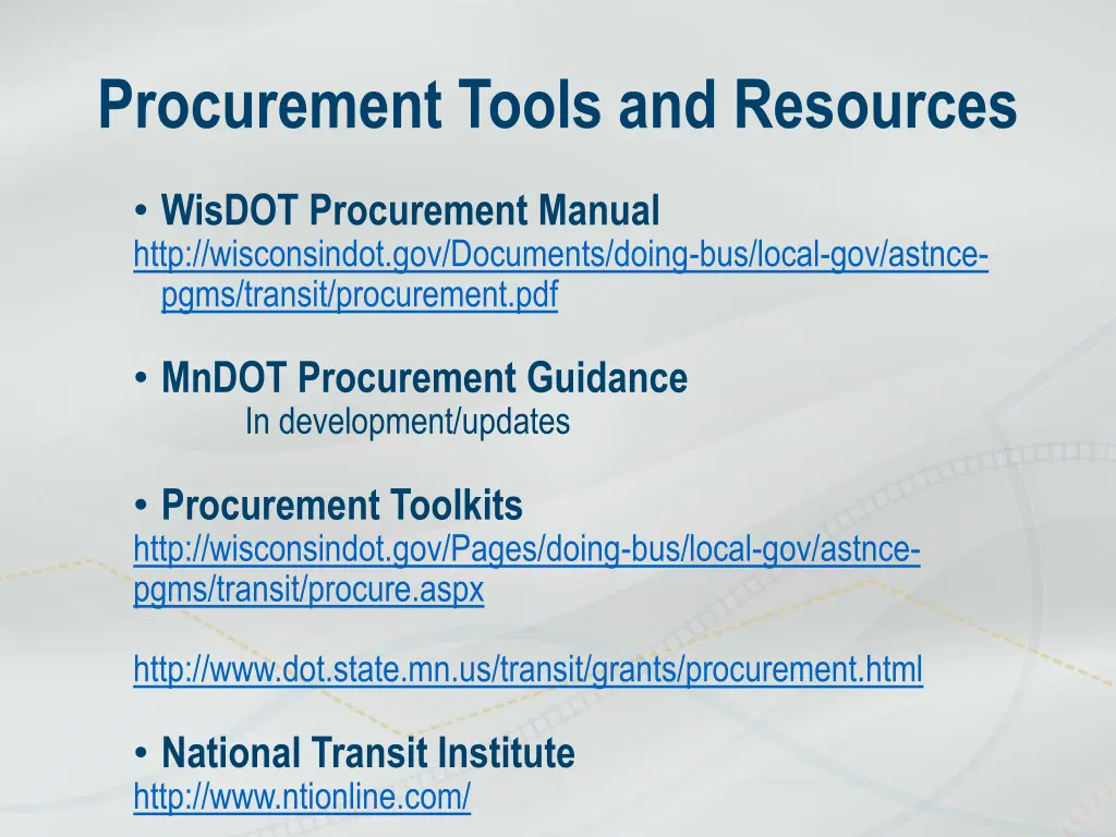 procurement tools and resources 1