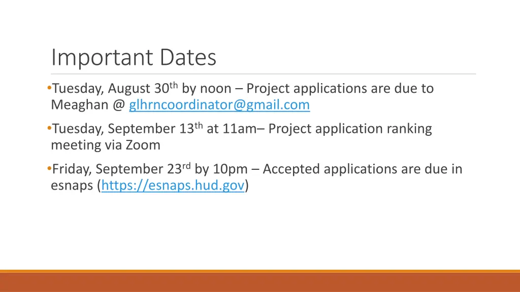 important dates tuesday august 30 th by noon