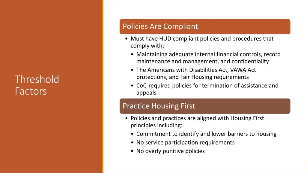 policies are compliant