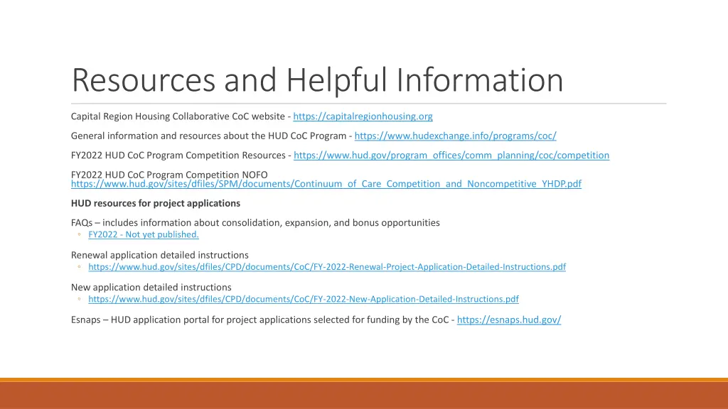 resources and helpful information