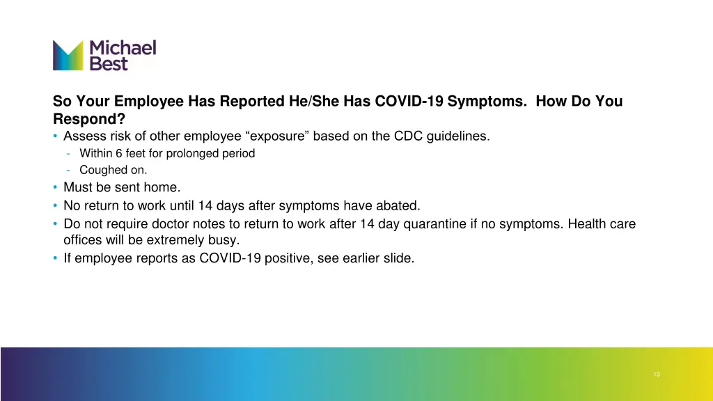 so your employee has reported he she has covid 1
