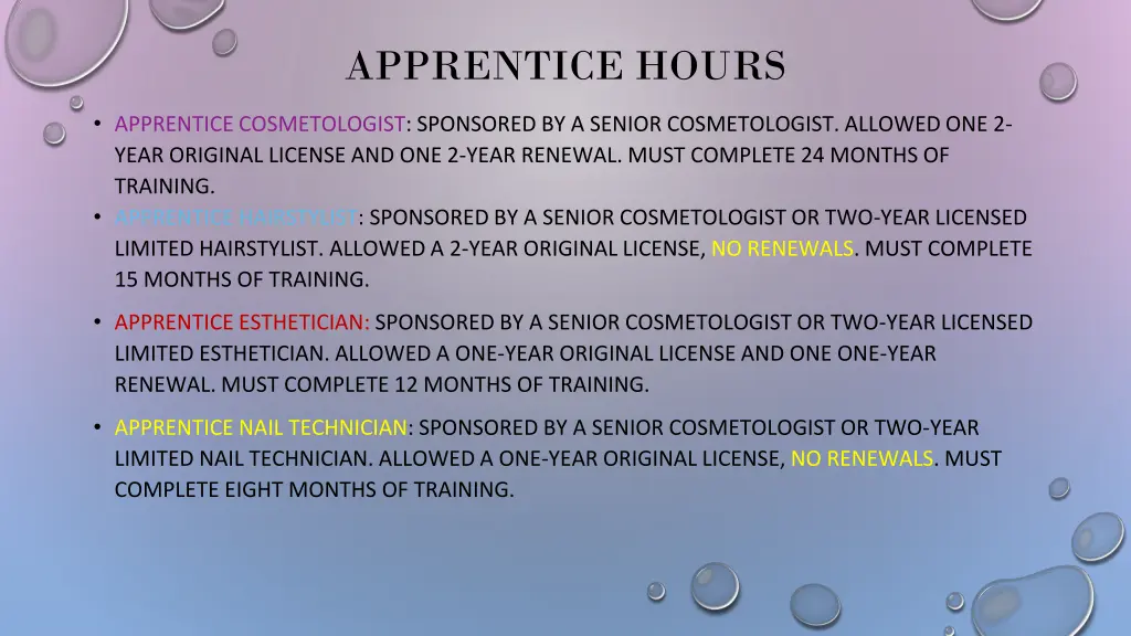 apprentice hours