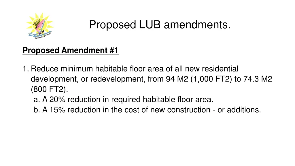 proposed lub amendments 2