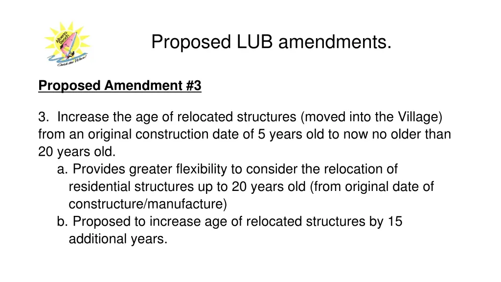 proposed lub amendments 4
