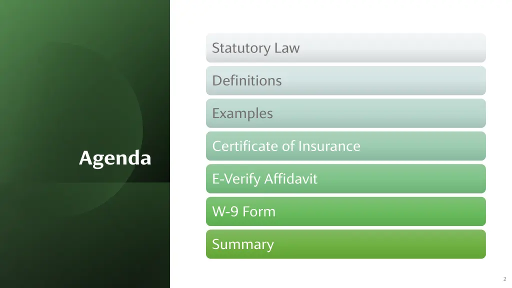 statutory law
