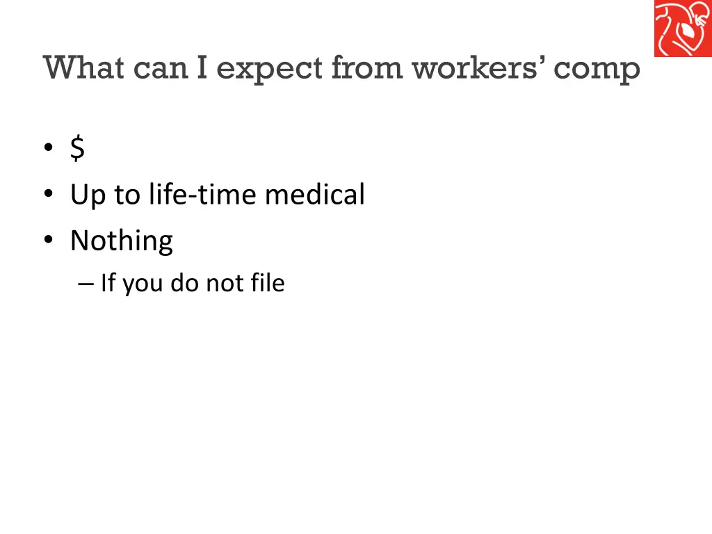 what can i expect from workers comp