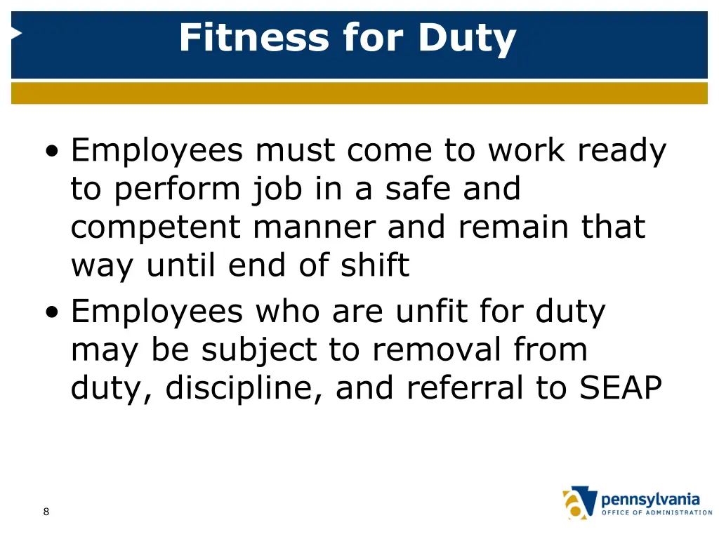 fitness for duty