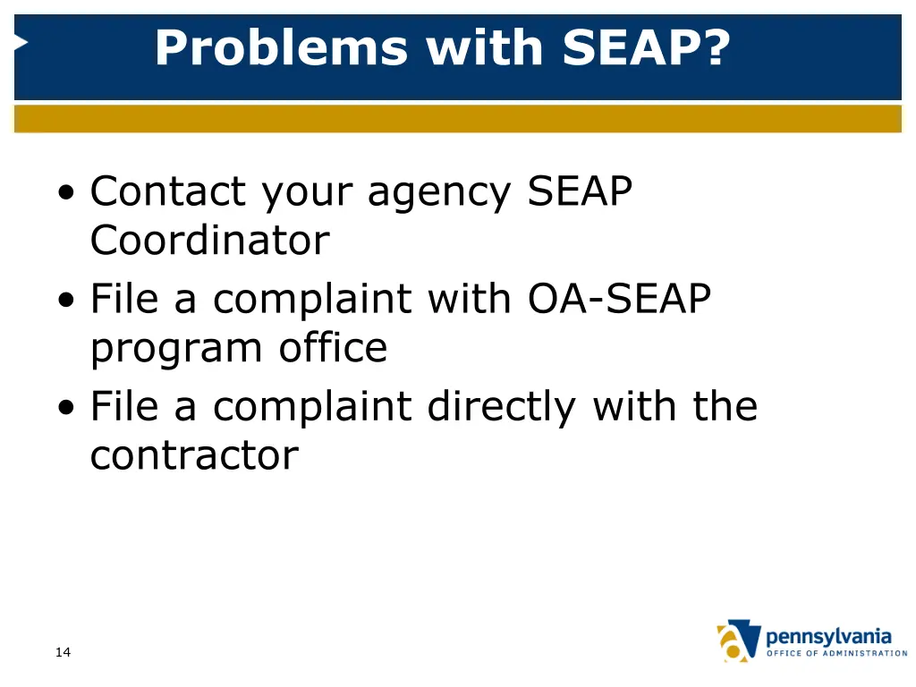 problems with seap