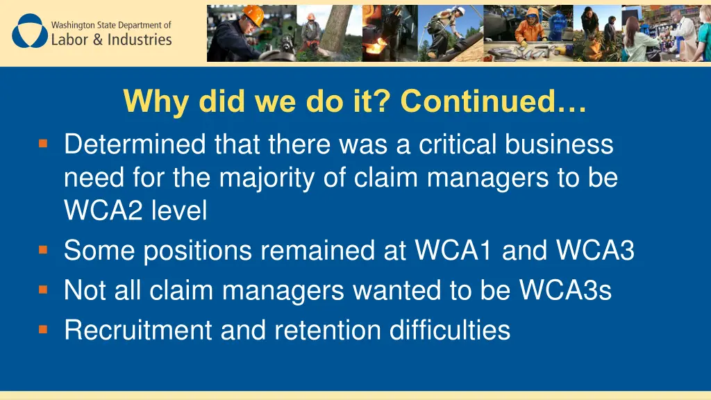 why did we do it continued determined that there