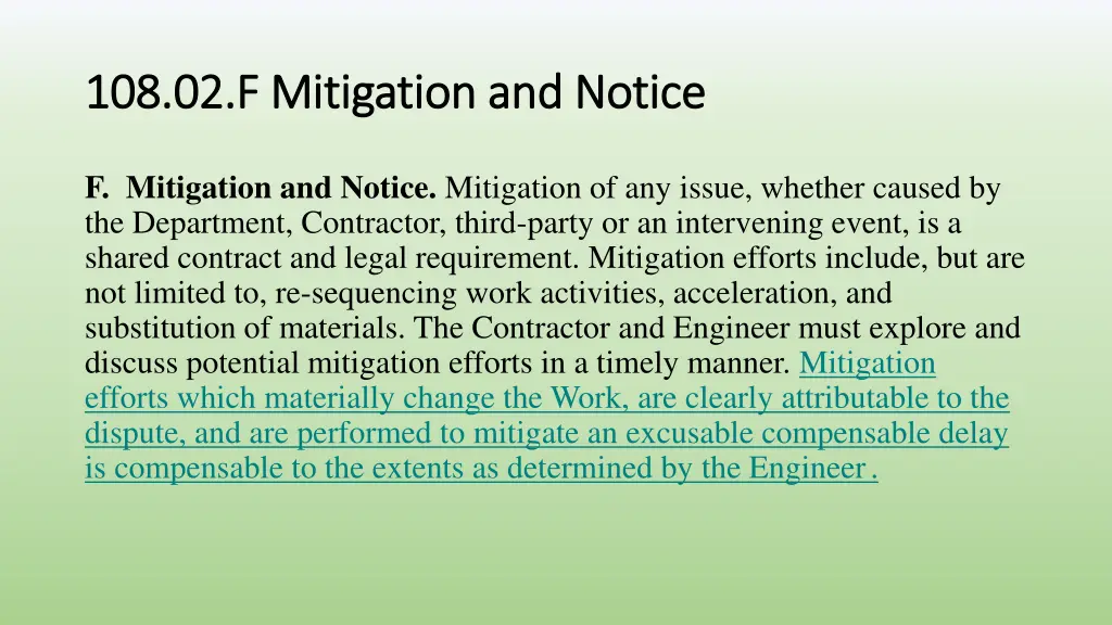 108 02 f mitigation and notice
