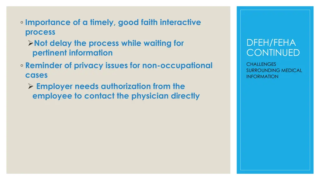 importance of a timely good faith interactive