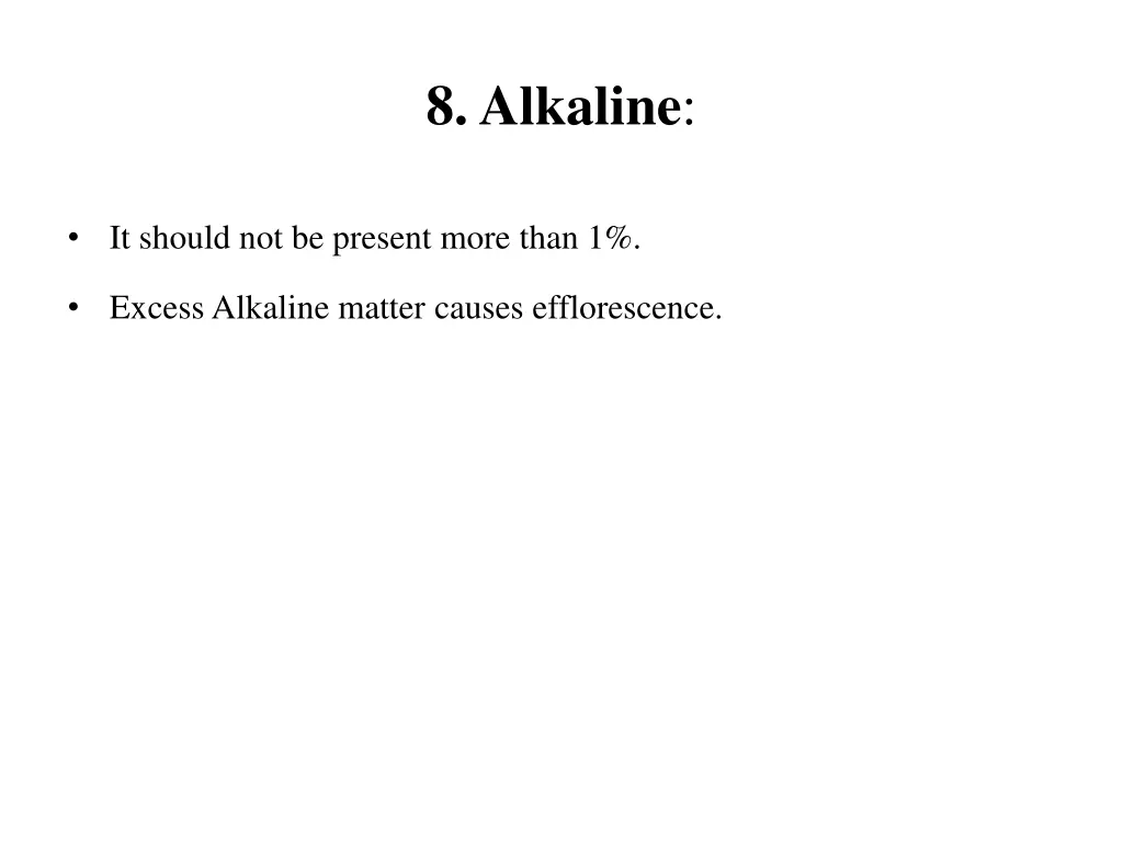 8 alkaline