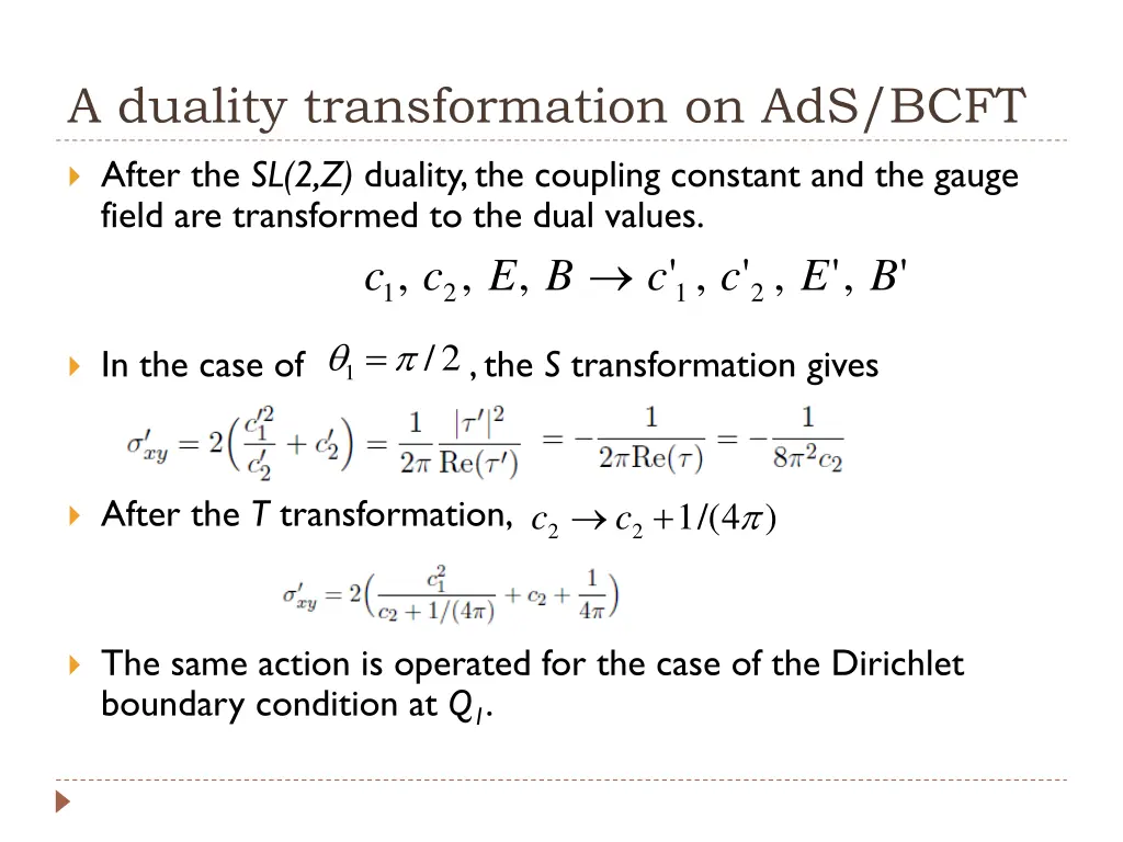 a duality transformation on ads bcft 2