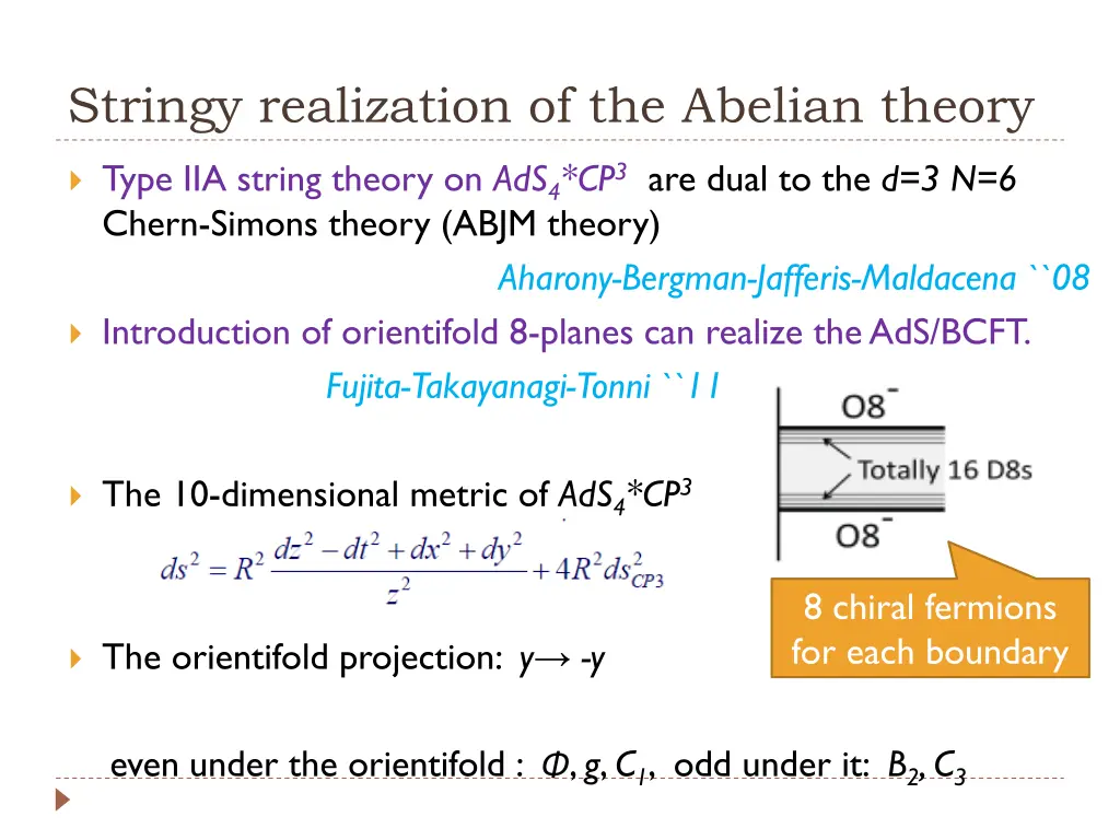 stringy realization of the abelian theory