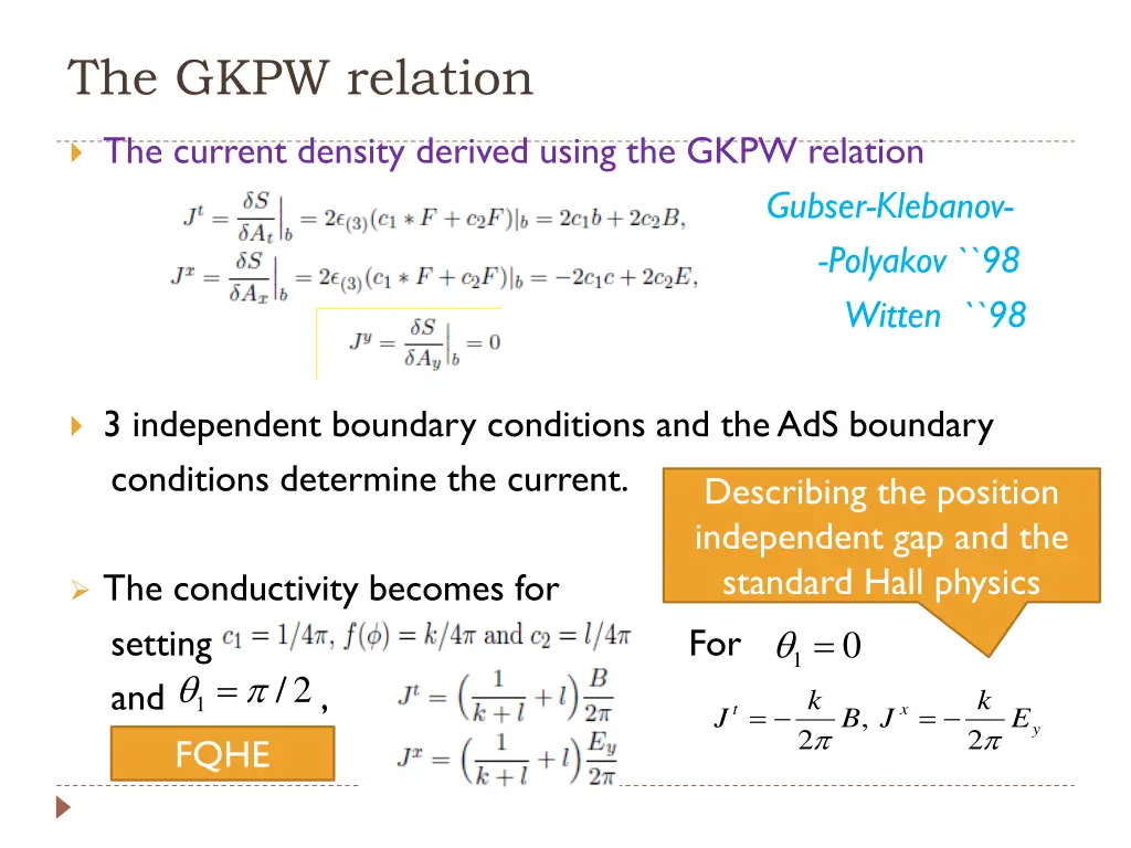 the gkpw relation