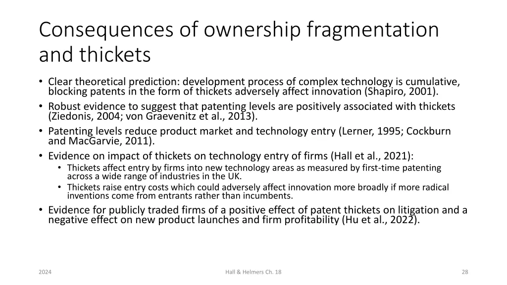 consequences of ownership fragmentation