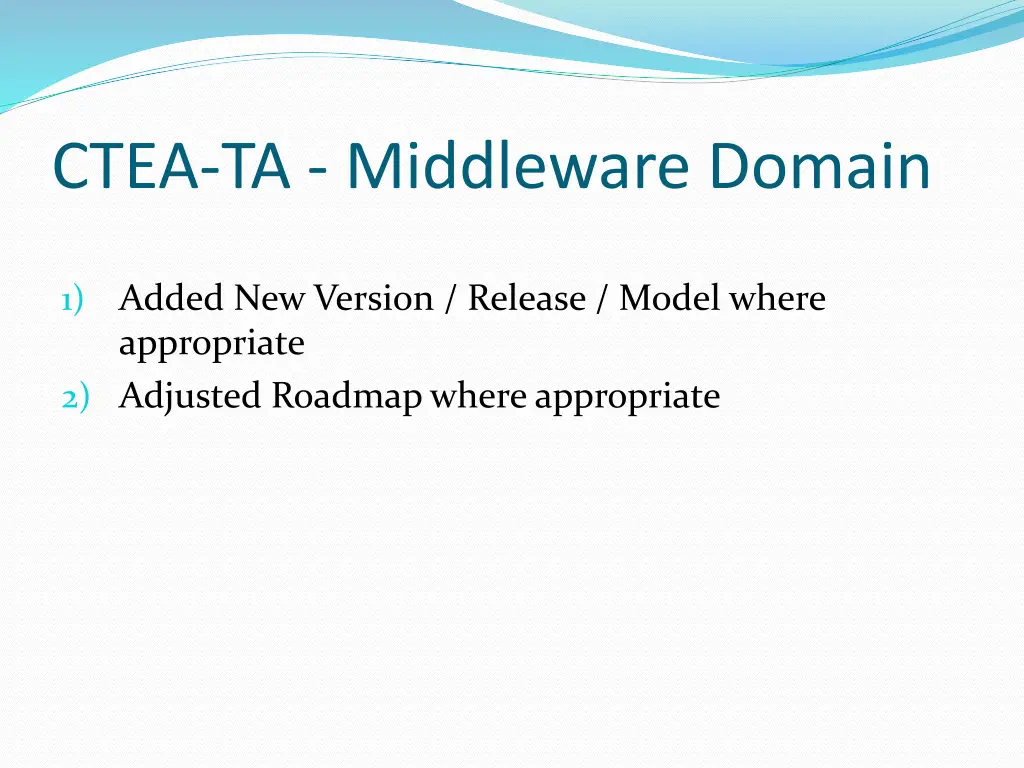 ctea ta middleware domain