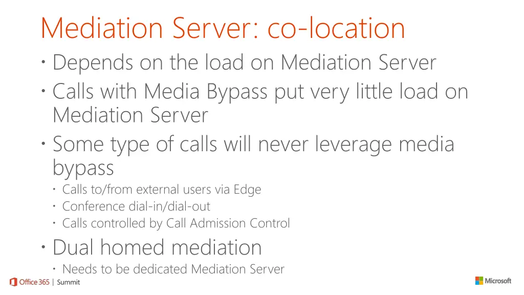 mediation server co location depends on the load