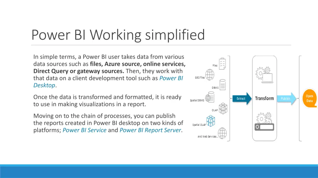 power bi working simplified