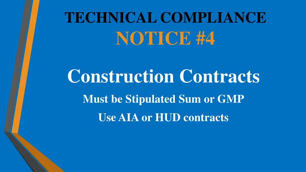 technical compliance notice 4