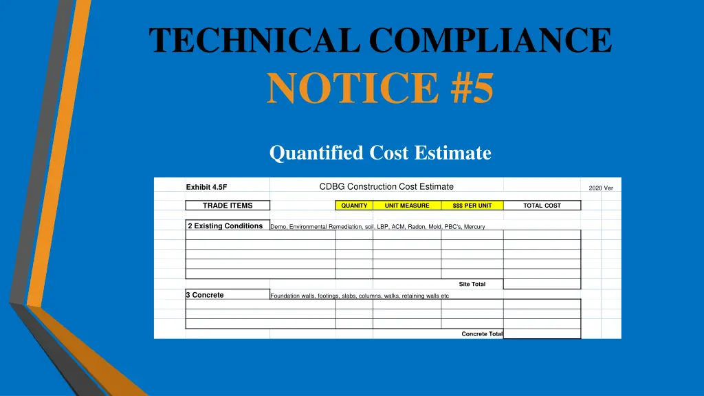 technical compliance notice 5 1