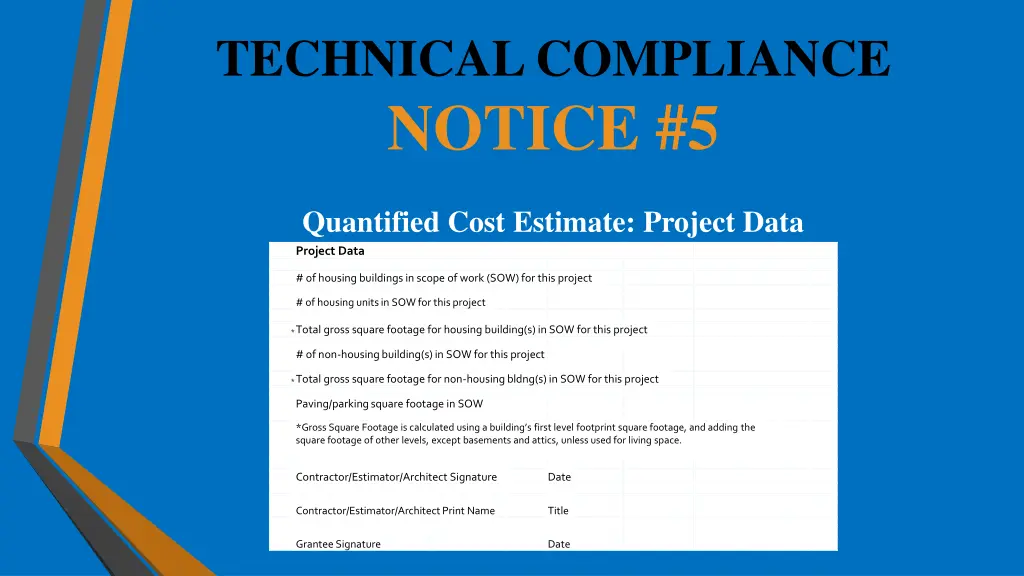 technical compliance notice 5 2