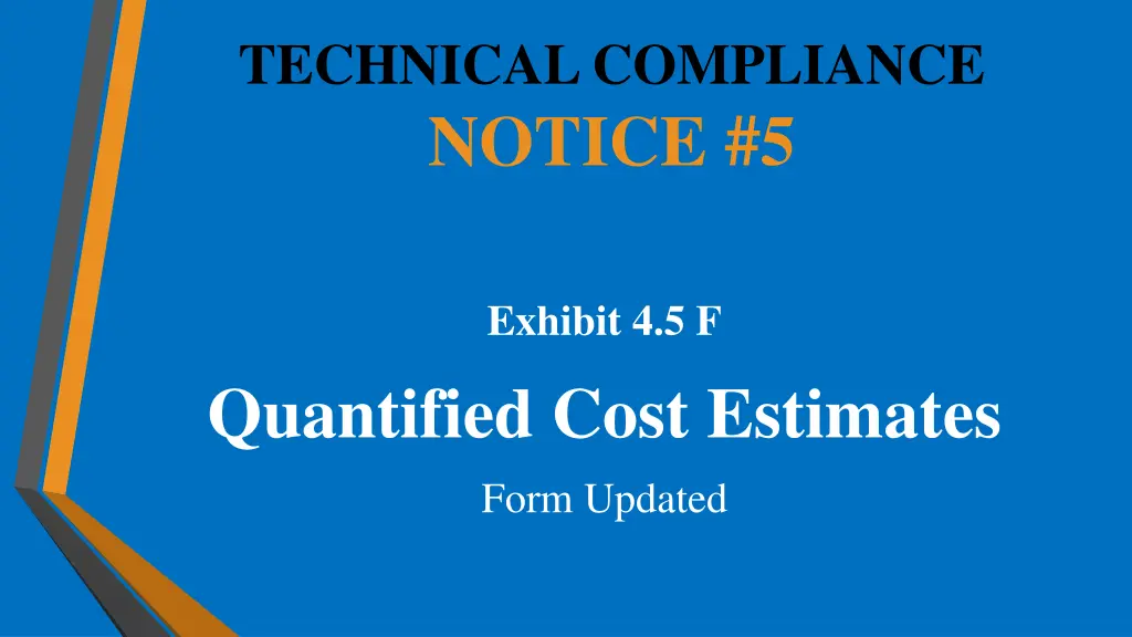 technical compliance notice 5