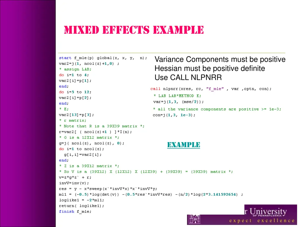 mixed effects example 10