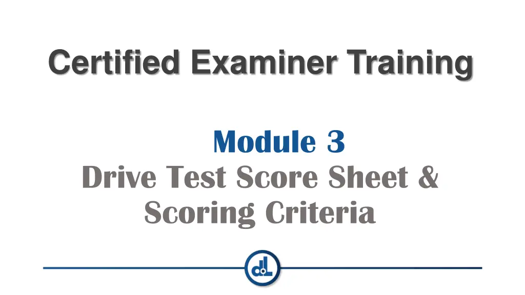 certified examiner training 3