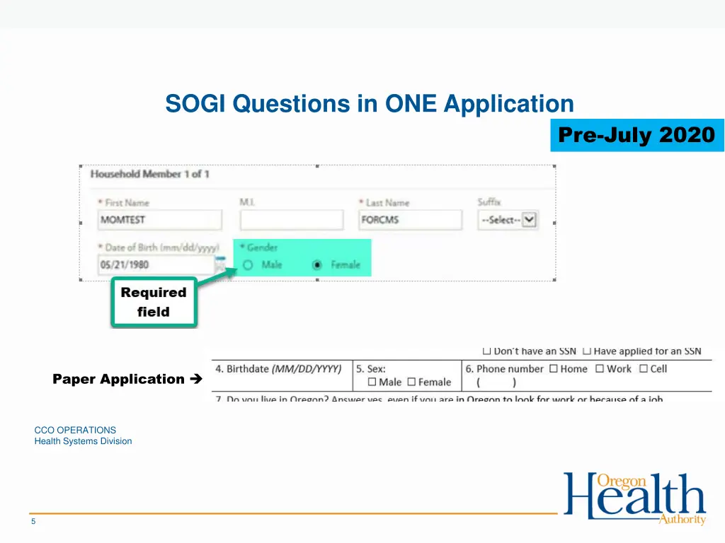 sogi questions in one application