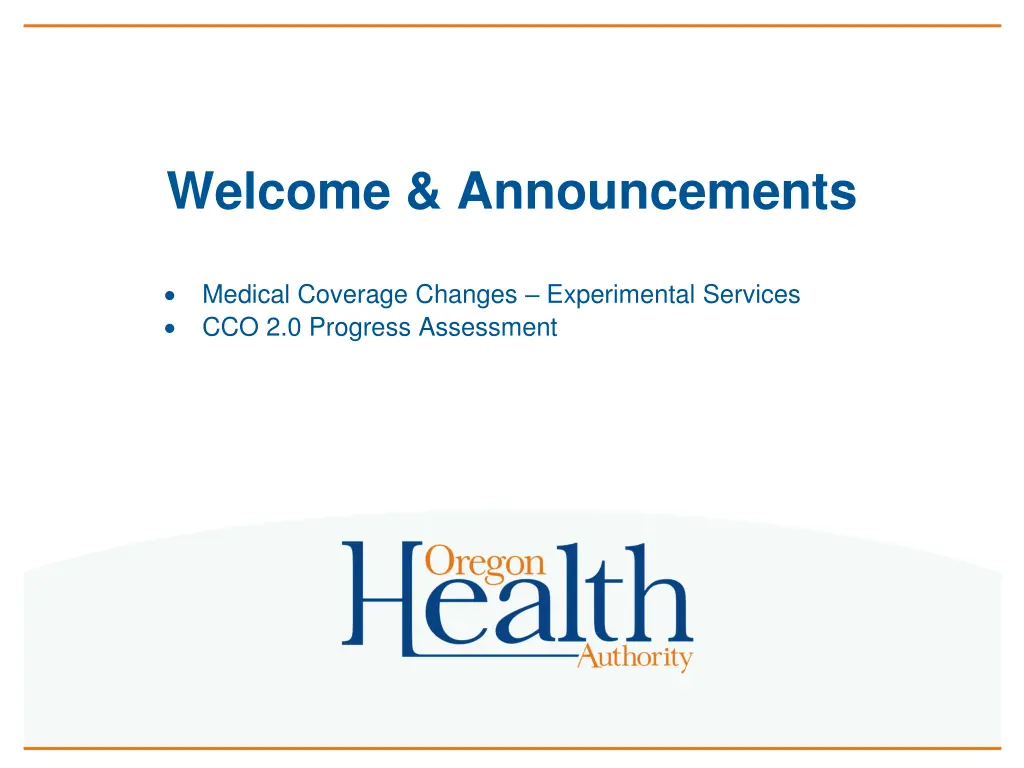 welcome announcements