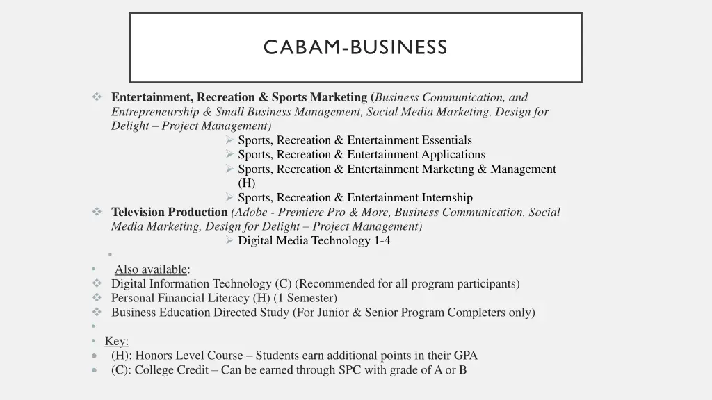 cabam business 1