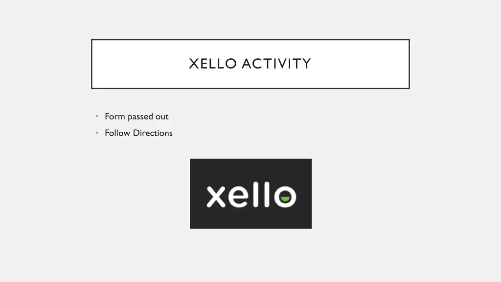 xello activity