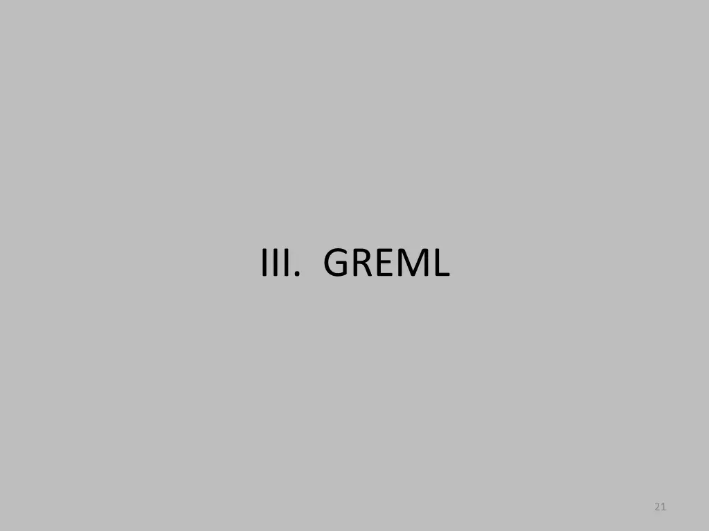 iii greml